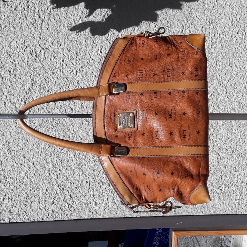 💥Vintage HCL Leather Handbag Made in Germany Rare Color! 💥 - Picture 3 of 14
